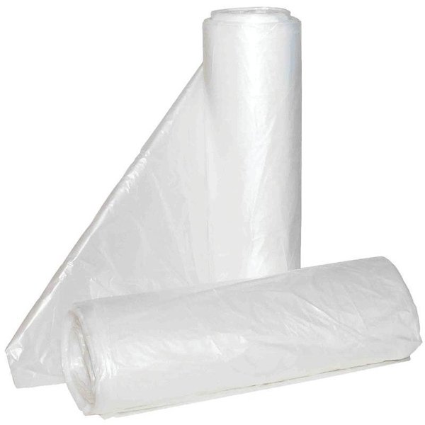 Aluf Plastics HiLene AntiMicrobial Coreless Can Liner, 7 to 10 gal Capacity, HDPE, Clear HCR-242406C